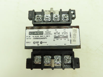 Cutler Hammer C0050E2AXXP1 Transformer 50VA 240/480V 50/60Hz 1Ph