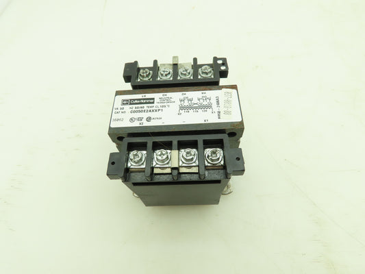 Cutler Hammer C0050E2AXXP1 Transformer 50VA 240/480V 50/60Hz 1Ph
