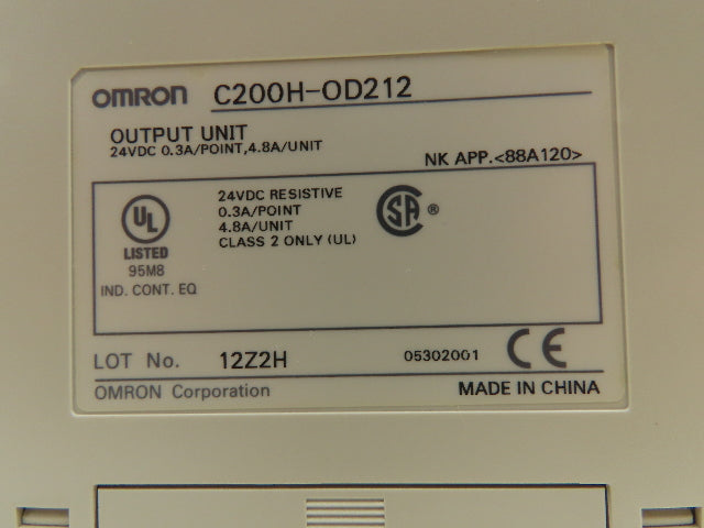 Omron C200H-OD212 PLC Output Unit Lot of 6