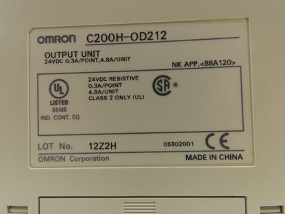 Omron C200H-OD212 PLC Output Unit Lot of 6