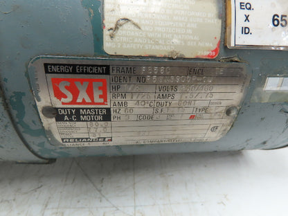 Dodge Reliance 56WM16A Gearmotor 50:1 Reducer 1/2Hp 230/460V 3PH 56C Dual Output