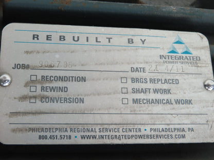 GE 5K213SAC5724 Severe Duty AC Motor 7.5Hp 9A 3530 RPM 460V 3PH TEFC L213