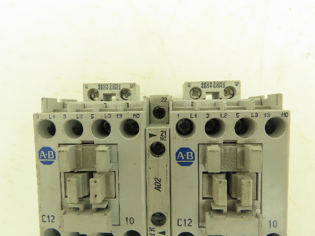 Allen Bradley 104-C12B22 Reversing Motor Starter Contactor 3 Pole 600V 480V Coil