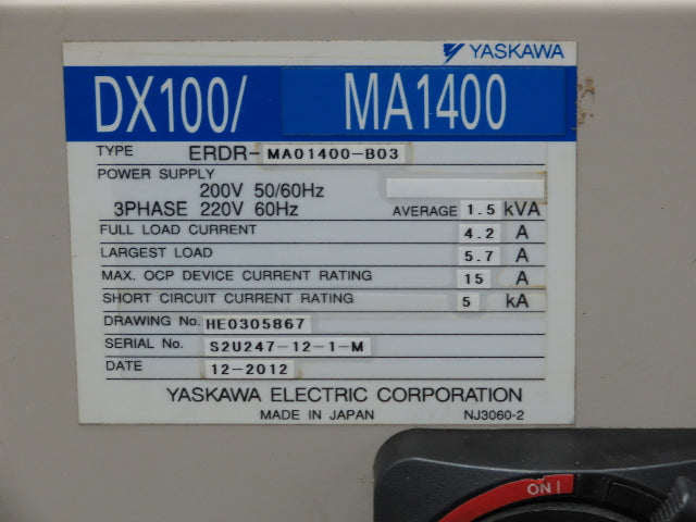 Yaskawa Motoman Electrical Enclosure 900x800x600mm Freestanding Cabinet