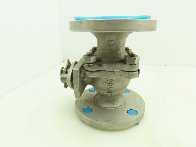 Newco 51F-C8M4  2" Flanged 2-Way Ball Valve CF8M/316 Stainless Class 150