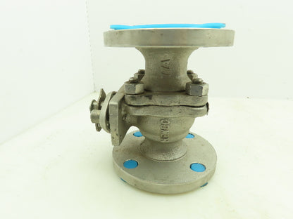 Newco 51F-C8M4  2" Flanged 2-Way Ball Valve CF8M/316 Stainless Class 150