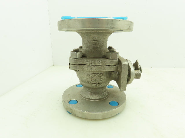 Newco 51F-C8M4  2" Flanged 2-Way Ball Valve CF8M/316 Stainless Class 150