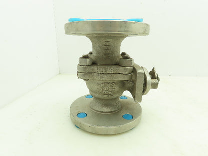 Newco 51F-C8M4  2" Flanged 2-Way Ball Valve CF8M/316 Stainless Class 150