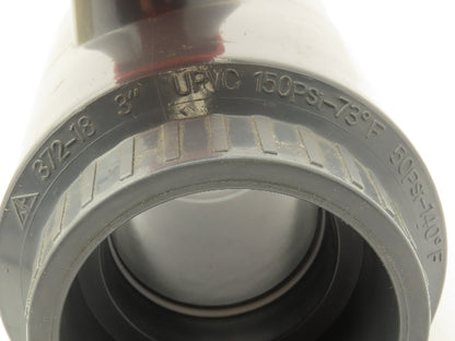 Legend 201-440 Ball Valve 3" UPVC Sch-80 S-602EZ Solvent Ends