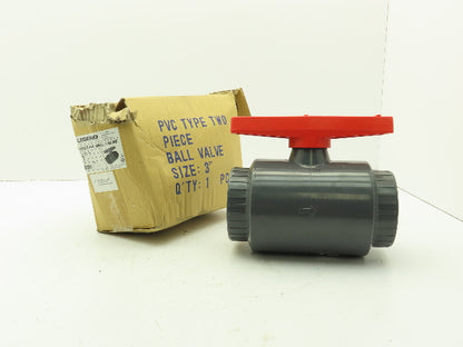 Legend 201-440 Ball Valve 3" UPVC Sch-80 S-602EZ Solvent Ends