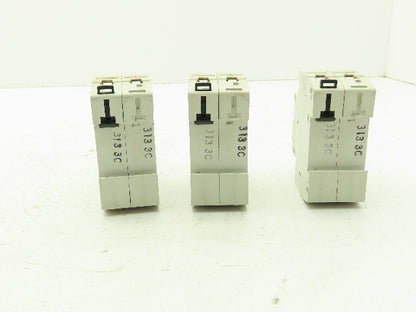Eaton WMZS2C03 Circuit Breaker C3 3A 10kA 277/480VAC 2Ph Lot Of 3