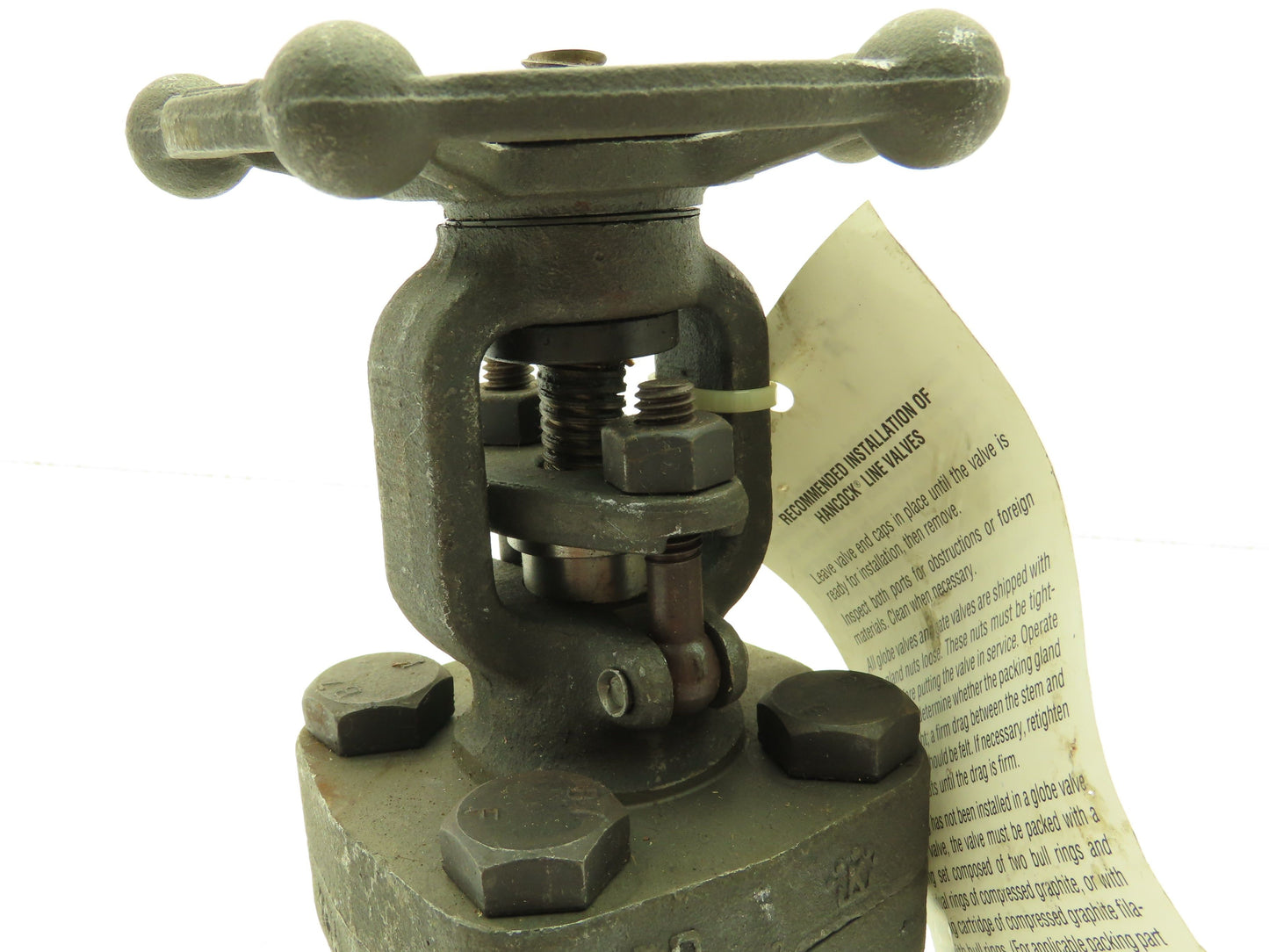 Hancock 1-1/4-950S-4 Manual Wedge Gate Valve 1-1/4" NPT Threaded Class 800