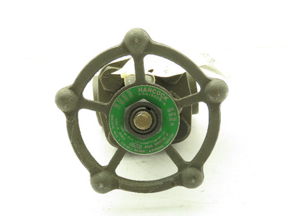 Hancock 1-1/4-950S-4 Manual Wedge Gate Valve 1-1/4" NPT Threaded Class 800