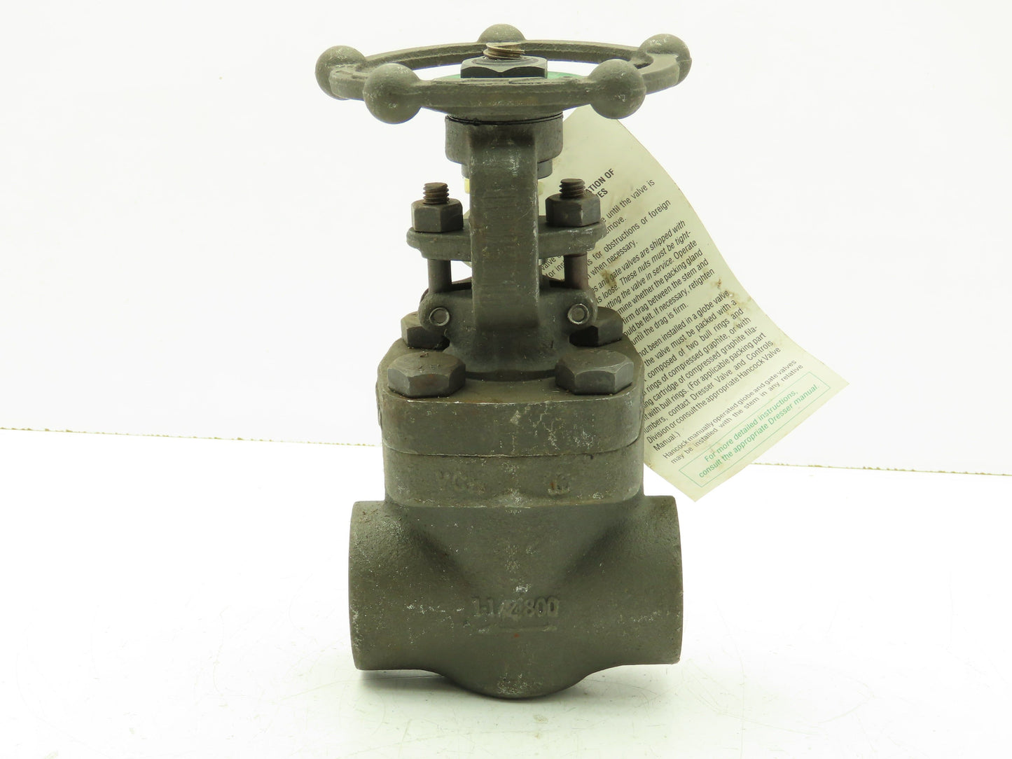 Hancock 1-1/4-950S-4 Manual Wedge Gate Valve 1-1/4" NPT Threaded Class 800