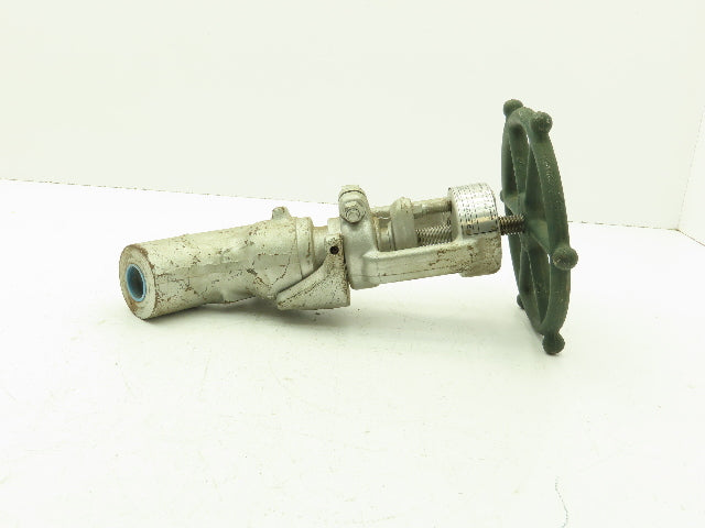 Rockwell Edward B66264 Univalve Y-Pattern Manual Globe Valve 3/4" Socket Weld