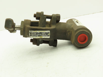 Hancock 7230W-1-0219 Manual Globe Valve 1/2" Socket Weld Loose Backseat 2500 PSI