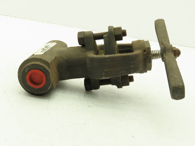 Hancock 7230W-1-0219 Manual Globe Valve 1/2" Socket Weld Loose Backseat 2500 PSI