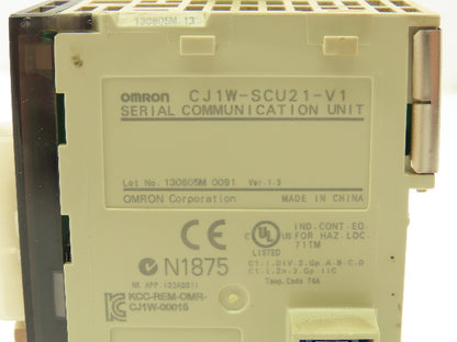 Omron CJ1W-SCU21-V1 Serial Communication Unit PLC Module