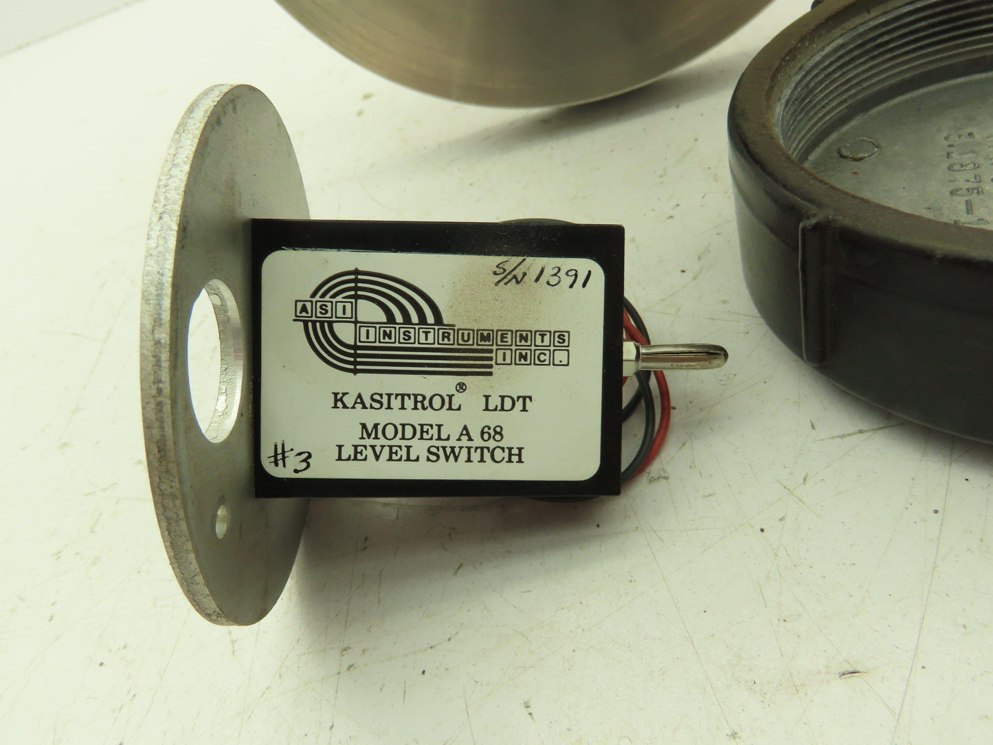 ASI Model A68 Kasitrol LDT Level Switch 3" ASME Flange Stainless Steel