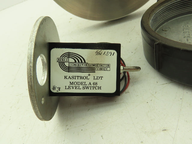 ASI Model A68 Kasitrol LDT Level Switch 3" ASME Flange Stainless Steel