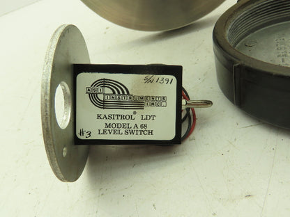 ASI Model A68 Kasitrol LDT Level Switch 3" ASME Flange Stainless Steel