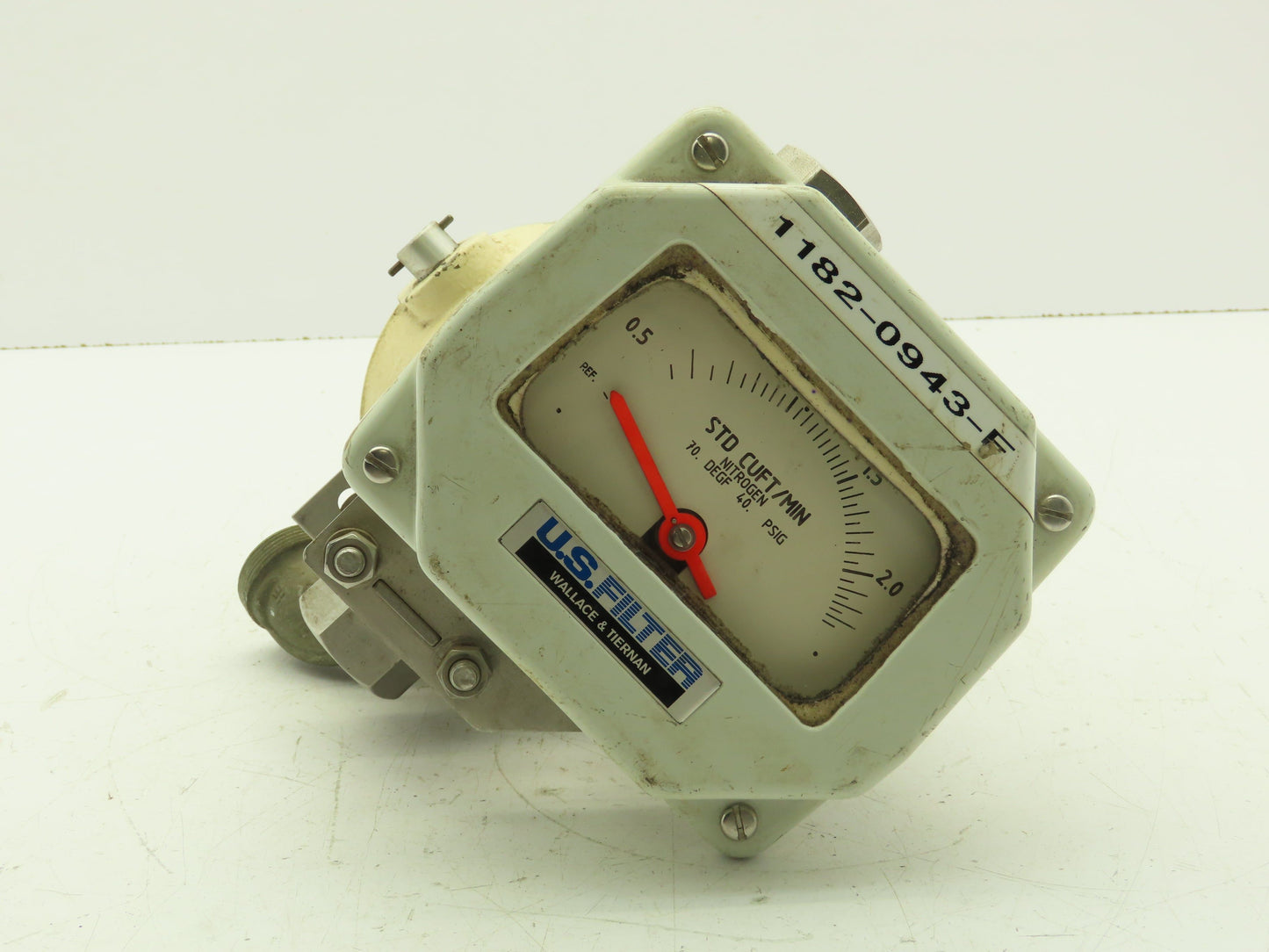 US Filter 5500G Flow Switch 120V 10A Nitrogen Gauge Cu Ft/Min