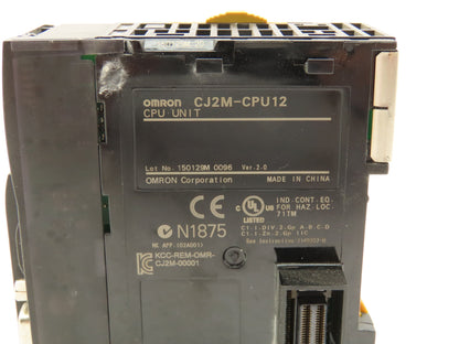 Omron CJ2M-CPU12 CPU Unit Processor Module RS232 10K Steps