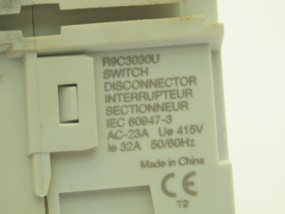 Eaton R9C3030U Rotary Disconnect Switch Non fusible 30A 600VAC 3Ph J Class