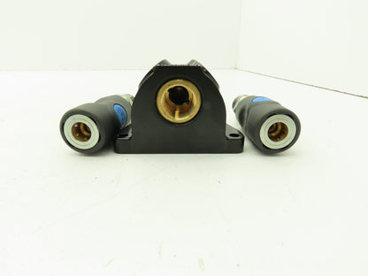 Prevost ISI 068203WK Compressed Air Manifold 1/2" FNPT Coupler Drain 1/4"