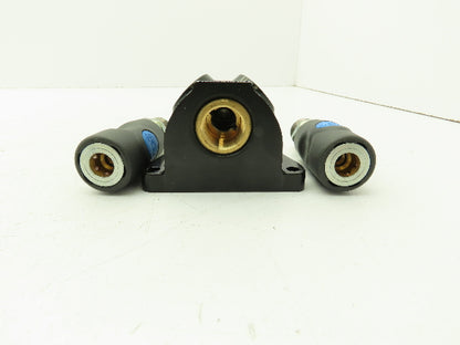 Prevost ISI 068203WK Compressed Air Manifold 1/2" FNPT Coupler Drain 1/4"