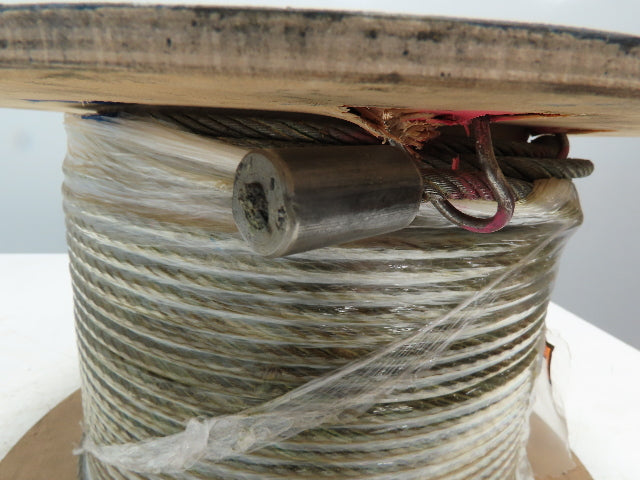 5/16"x 248' Steel Wire Rope Crane Hoist Winch Lifting Cable 6x37 WC