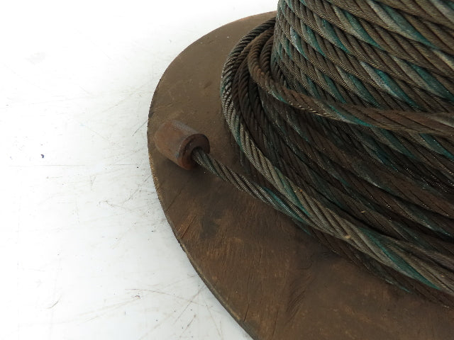5/16"x 260' Steel Wire Rope Crane Hoist Winch Lifting Cable 6x37 WC