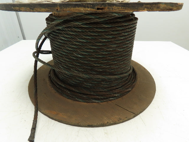 5/16"x 260' Steel Wire Rope Crane Hoist Winch Lifting Cable 6x37 WC