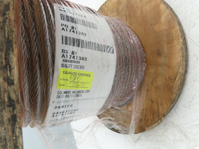 5/16"x 200' Steel Wire Rope Crane Hoist Winch Lifting Cable