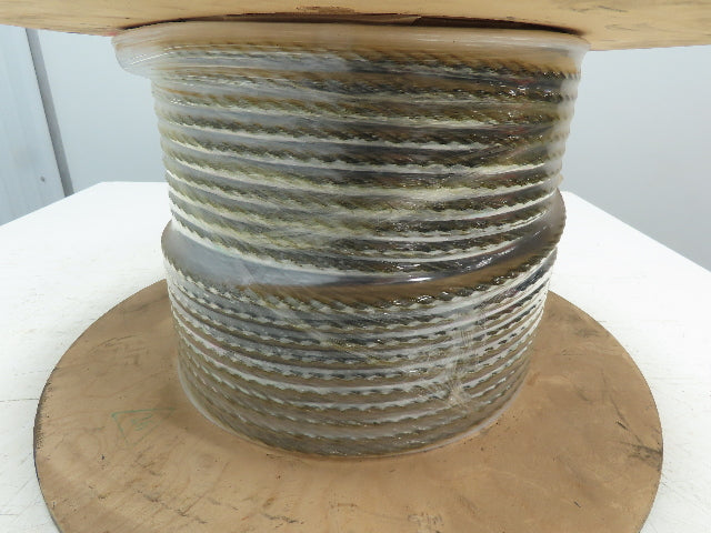 7/16"x 155' Steel Wire Rope Crane Hoist Winch Lifting Cable Swage Eyelet 6x37 WC
