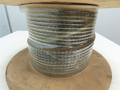 7/16"x 155' Steel Wire Rope Crane Hoist Winch Lifting Cable Swage Eyelet 6x37 WC