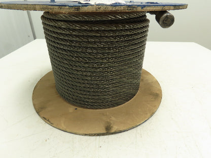 7/16"x 115' Steel Wire Rope Crane Hoist Winch Lifting Cable 6x37 WC
