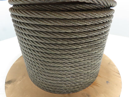 7/16"x 115' Steel Wire Rope Crane Hoist Winch Lifting Cable 6x37 WC