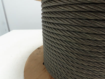 7/16"x 115' Steel Wire Rope Crane Hoist Winch Lifting Cable 6x37 WC