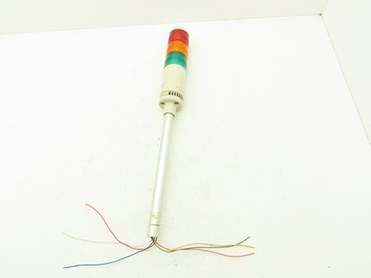 PatLite LME-02 Signal Lamp Light Stack Tower Red Orange Green 24V AC/DC