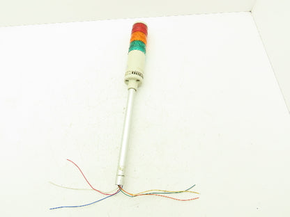 PatLite LME-02 Signal Lamp Light Stack Tower Red Orange Green 24V AC/DC