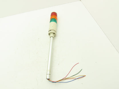 PatLite LME-02 Signal Lamp Light Stack Tower Red Orange Green 24V AC/DC