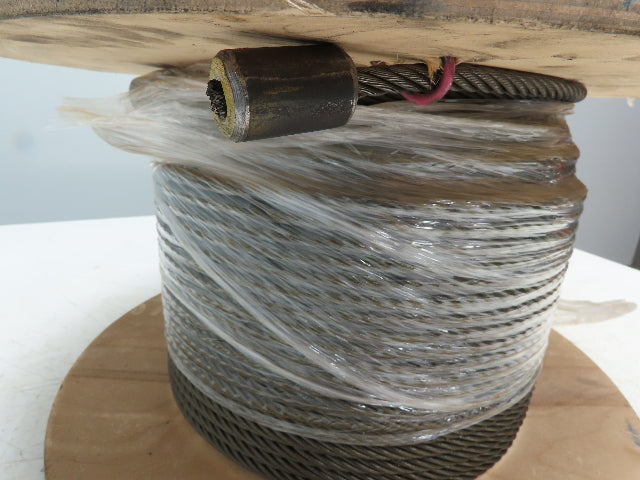 3/8"x 258' Steel Wire Rope Crane Hoist Winch Lifting Cable 6x37 WC