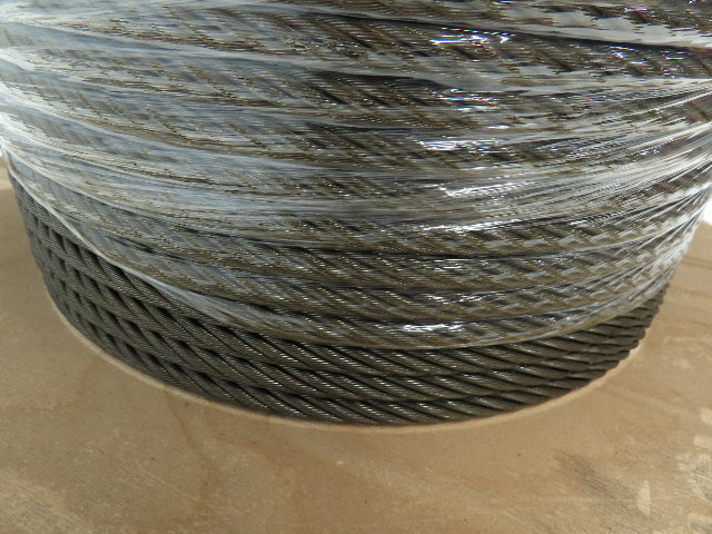 3/8"x 258' Steel Wire Rope Crane Hoist Winch Lifting Cable 6x37 WC