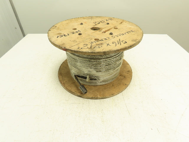 5/16"x 248' Steel Wire Rope Crane Hoist Winch Lifting Cable 6x37 WC
