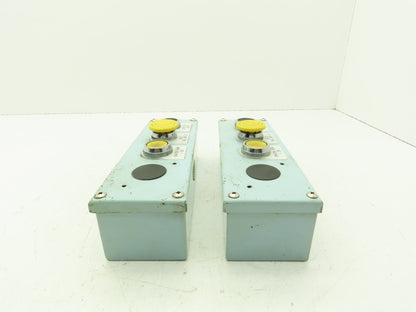 KPB30WEM KPB30WM Pushbutton Control Station 9-3/4"H 3"W 2-1/2"D 5 Holes Lot of 2