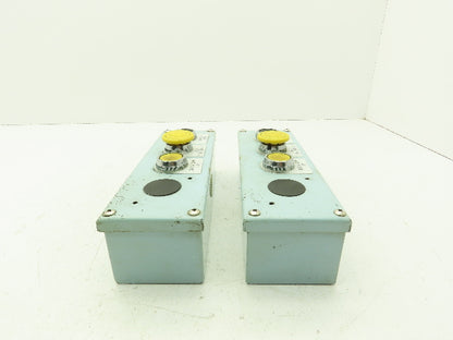 KPB30WEM KPB30WM Pushbutton Control Station 9-3/4"H 3"W 2-1/2"D 5 Holes Lot of 2