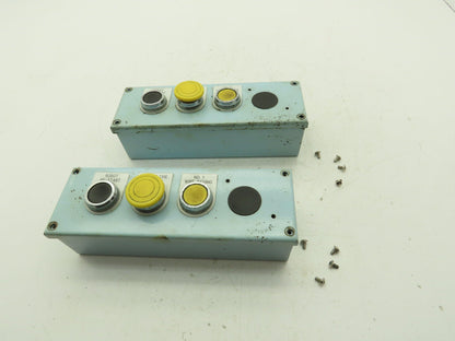KPB30WEM KPB30WM Pushbutton Control Station 9-3/4"H 3"W 2-1/2"D 5 Holes Lot of 2