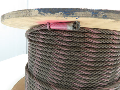 3/8"x 300' Steel Wire Rope Crane Hoist Winch Lifting Cable 6x19 FC