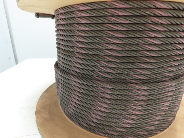 3/8"x 300' Steel Wire Rope Crane Hoist Winch Lifting Cable 6x19 FC